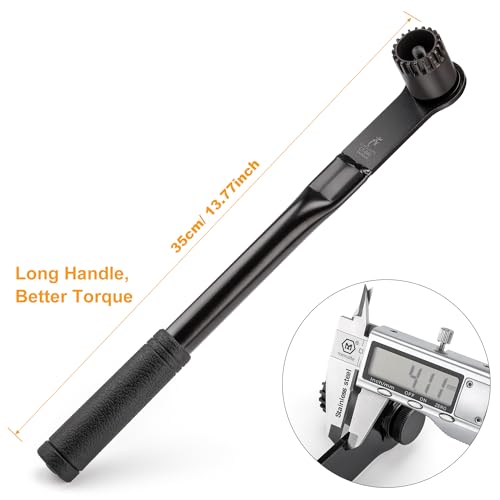 cyclists Bike Bicycle Bottom Bracket Removal Tool - Cartridge Bottom Bracket Wrench Standard 20-Tooth Cartridge Type - Compatible with Shimano, Octalink, ISIS Splined Bottom Brackets (CT-B40) - style: CT-B40
