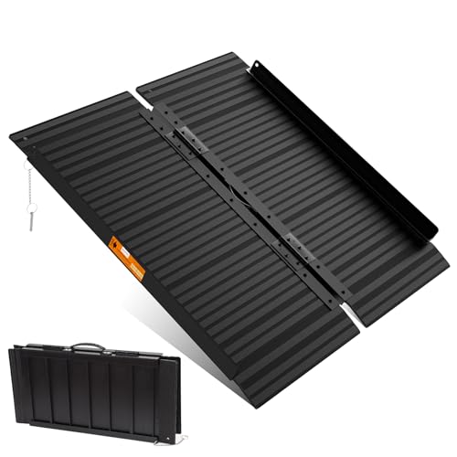 Wheelchair Ramp 3FT, Portable Ramps for Home for Wheelchairs | 800 LBS Capacity, Non-Skid, Aluminum Handicap Ramp for Doorway, Threshold, Entry, Stairs, 36" L x 29.2" W x 2''H, Black - size: 3FT(Applicable height3''-9'')