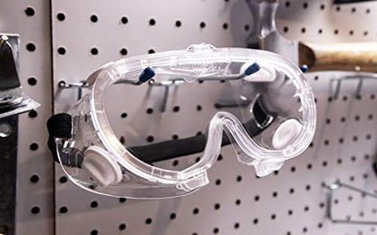 Protective Safety Goggles, Clear Lens & Anti Fog, Adjustable Head Belt Lightweight & Durable, 6 Pack - style: Clear Lens 6 Pack Safety Goggle