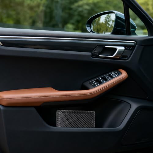 Car Registration and Insurance Holder, Premium Leather Insurance and Registration Holder,vehicle Glove Box Car Organizer, with Magnetic Shut for Cards, Driver License (Carbon Fiber Black-M) - color: 02-Carbon Fiber Black-M