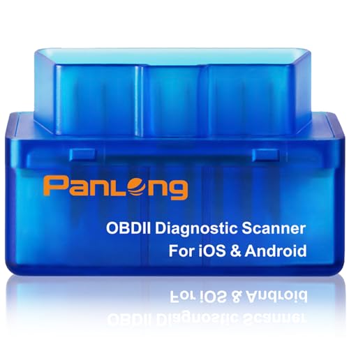 Panlong OBD2 Scanner Bluetooth for iPhone iOS Android OBDII Car Diagnostic Scan Tool Engine Fault Code Reader - style: For iOS Android