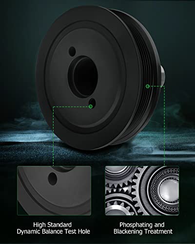 SCITOO 594-236 Harmonic Balancer Crankshaft Pulley Fits for 2002-2010 Ford Explorer 2001-2005 2007-2010 Ford Explorer Sport Trac 2005-2010 Ford Mustang 2001-2011 Ford Ranger