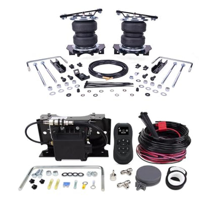 TrendsAuto Air Lift LoadLifter 5000 Air Spring Kit & WirelessAir 2nd Gen Compressor EZ Mount fits 2023 2026 F250 F350 SuperDuty 4WD | Dual-Path Control | Includes TrendsAuto Decal - size: 74000EZ