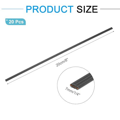 MECCANIXITY 20pcs 16 Inch Plastic Welding Rods, 1/4 Inch PVC Welding Sticks for Repairing Plastic Bumpers, Kayaks, Car, Grey - color: Grey