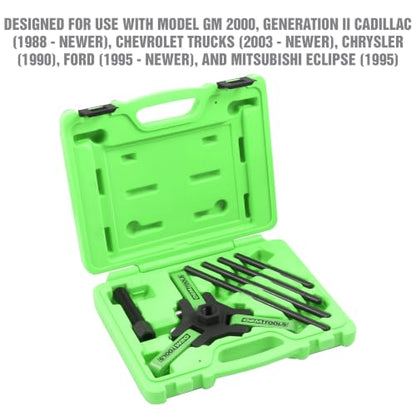 OEMTOOLS Harmonic Balancer Puller Kit, Adjustable 3-Jaw Puller Design | Spring-loaded Jaws, Comes in Storage Case, Removes Damper Pulleys in Tight Engine Compartments - style: Adjustable 3-Jaw Puller