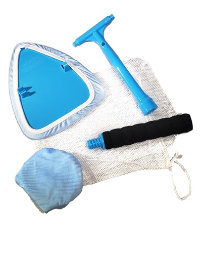 Pro Glass Windshield Cleaner Tool Kit | Extendable 20" Handle, Pivoting Head, 2 Reusable Lint Free Microfibers, Storage Bag, For Auto Windshield, Cars, Trucks, RV's