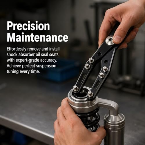 Oil Seal Removal Wrench, Shock Absorber Wrench, Maintenance Kit, 3 Mm/4 Mm/5 Mm Socket Wrenches for DIY Accessories, Black - color: Black