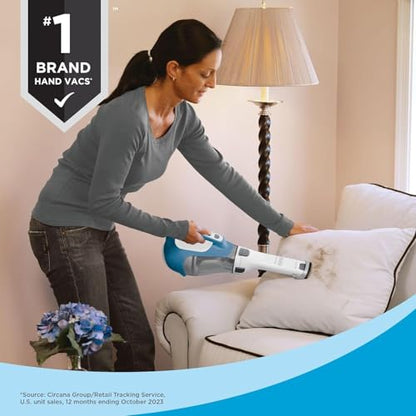 Black+Decker, Dustbuster AdvancedClean Handheld Vacuum Cordless, Compact Home and Car Vacuum with Crevice Tool, Rotating Nozzle and Charging Station - style: AdvancedClean