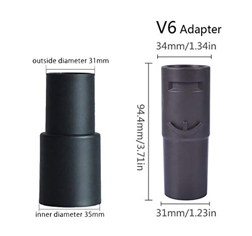 Vacuum Attachments Replacement 1 1/4 inch & 1 3/8 inch Vacuum Cleaner Accessories Brush Kit for Standard Hose Set of 6
