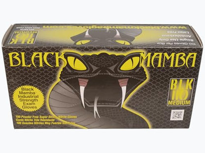 Black Mamba Super Strong Nitrile 100 Glove BOX (MEDIUM) - size: Medium