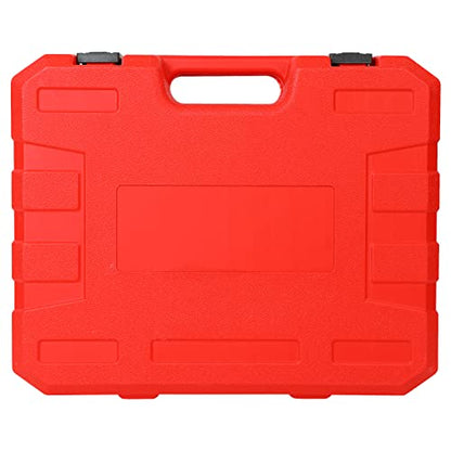 Yonligonju 18pack Universal Radiator Pressure Leak Tester Kit, Automotive coolant Pressure Tester kit for Motorcycle Car Truck (Red) - color: Red 18pc