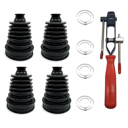 Small Shaft Universal CV Boot Kit,Upgrade Thick Silicone,Black | Fits 99% of cars,Oil & heat resistant,Tear-resistant,Dust & grit proof,Extra durable,flexible - color: Black