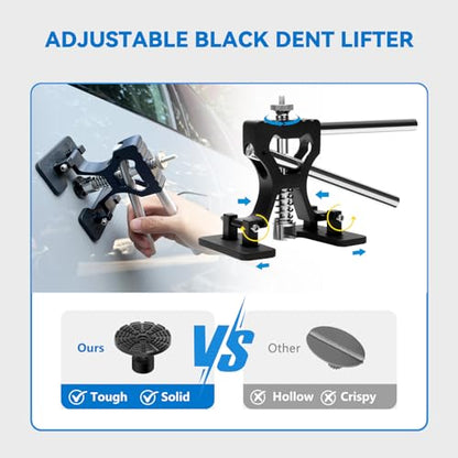 Dent Puller Kit for Car for Auto Body Dent Repair Door Dings and Creases | Adjustable PDR Tools,Paintless Repair Dent Kit,DIY Body Repair,Door Dings,Easy to Use for Both Beginners and Professionals