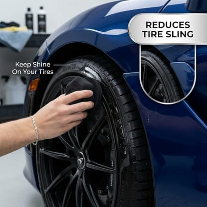 Tire Shine Applicator - Tire Shine Car Detailing Foam Sponge Tool - Tire Cleaner and Shine Tire Foam - Tire Shine Brush Car Cleaning Supplies (1 Pack) - size: 1 Pack