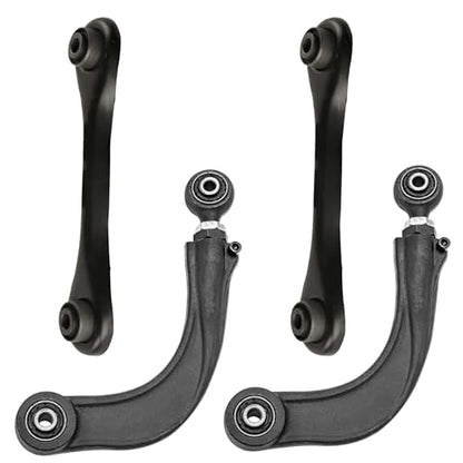 Detroit Axle - 4 Rear Control Arms Kit for 2013-2017 Ford Escape 2014 2015 2016, 2 Lower Forward 2 Upper Adjustable Control Arms Suspension Kit Replacement - size: 4C48174/4PC