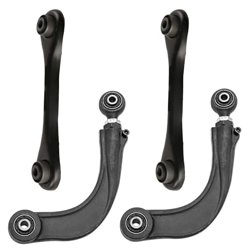 Detroit Axle - 4 Rear Control Arms Kit for 2013-2017 Ford Escape 2014 2015 2016, 2 Lower Forward 2 Upper Adjustable Control Arms Suspension Kit Replacement - size: 4C48174/4PC