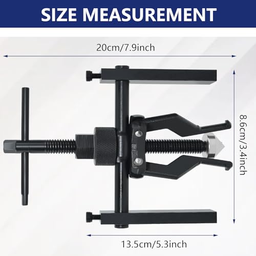 3 Jaw Inner Bearing Puller Gear Extractor Internal External Pulling Tool Carbon Steel Wheel Pilot Bearing Puller kit for Motorcycle Motorbike Car SUV