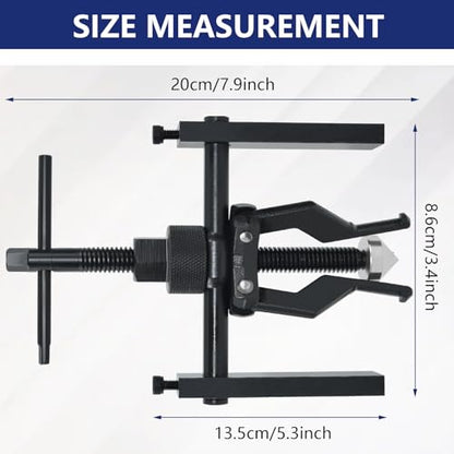 3 Jaw Inner Bearing Puller Gear Extractor Internal External Pulling Tool Carbon Steel Wheel Pilot Bearing Puller kit for Motorcycle Motorbike Car SUV
