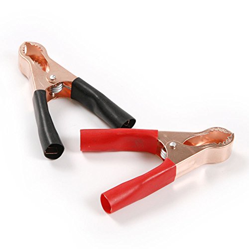 Insulated Alligator Clips Durable Heavy Duty Black & Red Boot Metal Spring Loaded Truck Car Battery Electric Test Clips Lead Probe Alligator Clamps (50A 20-PACK) - color: 50a 20-pack