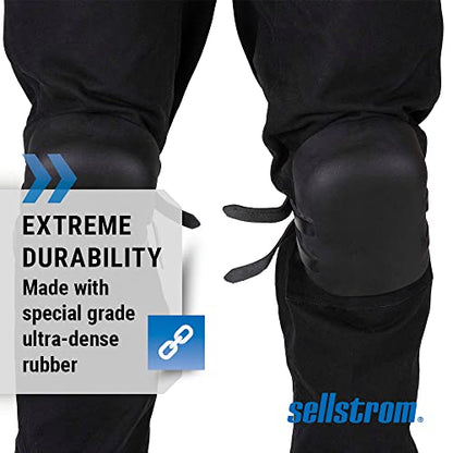 Sellstrom KneePro Roofers Protective Knee Pads with Heavy Duty Foam Padding - All-Day Comfort, Non-Marking Rubber, Universal Fit for Men & Women - for Roofing, Welding, Work on Heated Surfaces