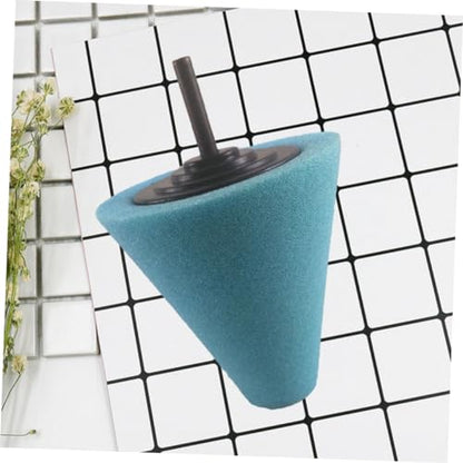 Luxshiny Automotive Car Buffing Pad Cone Shaped Burnishing Sponge for Wheel Hub Cleaning Tapered Design for Uneven Surfaces Reusable Polishing Tool for Cars Boats Motorcycles