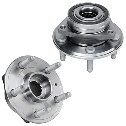 Detroit Axle - Rear 2pc Wheel Bearing Hubs for 10-16 ChevyCamaro 2010 2011 2012 2013 2014 2015 2016, 2 Wheel Bearing & Hubs Assembly Replacement - style: 512399 x2/Pair