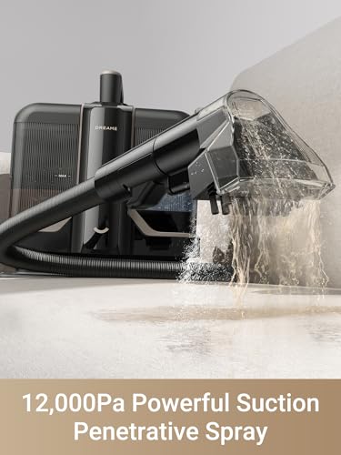 DREAME N10 Carpet Cleaner Machine, Portable Upholstery Spot Cleaner with Hot Water Cleaning, 12Kpa Powerful Suction with Versatile Tools for Pets, Carpet, Area Rugs, Coach and Car, Self-Cleaning - size: N10