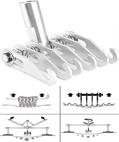 CXGS Dent Puller Metal 6 Claw Hook Adjustable 6 Fingers Hook Car Body Repair Tool Heavy Duty Pulling Claw Paw Auto Dent Repair Puller for Slide Hammer Attachment Dent Repairing - M16 Thread - color: S