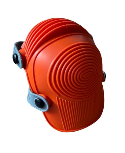 Zeluga 15-431 Ultraflex Non-Skid Premium Protective Gear with Flexible Design Plastic Kneepad, Orange