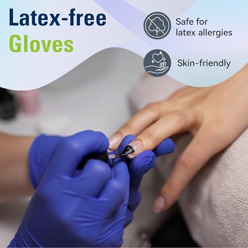 SWIFTLITE Disposable Nitrile Gloves, Food Safe, Latex-Free Powder-Free, Kitchen Rubber Gloves for Cooking and Cleaning - size: Large