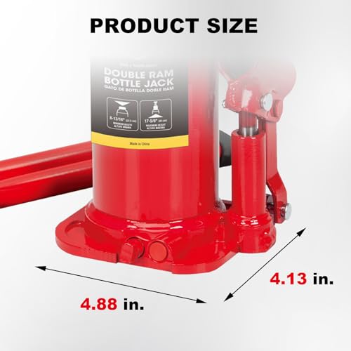 Jack Boss Bottle Jack 8 Ton (16,000 LBs) Hydraulic Car Jack, Fit for Auto Truck Repair and House Lift, AS90804X - size: 8T