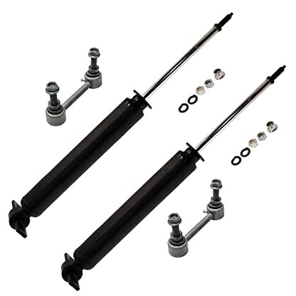 Detroit Axle - 4pc Rear Shock Absorbers Kit for 2013-2018 Ford Fusion | 2 Shock Absorbers 2 Sway Bar Links 2013 2014 2015 2016 2017 2018 Replacement - size: 4AS47081/shock kit