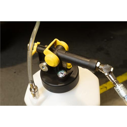 Mityvac MV7120 Fluid Extractor Dispenser for Evacuating, Topping-Off, Refilling Reservoirs or Bleeding Hydraulic Brake/Clutch Systems, 5.3 Gallon, 120 PSI, Compressed Air, Vacuum or Positive Pressure - style: MV7120