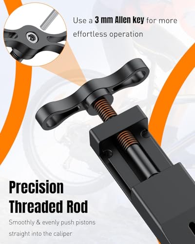 Pawfly Bicycle Disc Brake Pad Spreader Tool, Bike Brake Piston Press Tool for Hydraulic Disc Brakes, Brake Caliper Compression Tool, Brake Piston Pusher for Disc Brake Pad Replacement