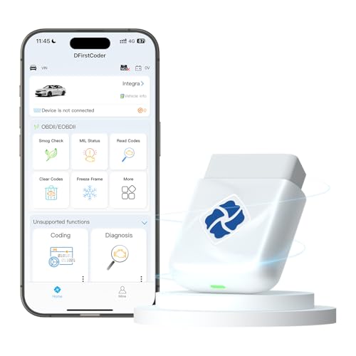 DFirst 201BTFD All System Diagnostic Tool Oil Reset One-Click ECU Coding Disable Auto Start Stop OBD2 Scanner (iOS/Android,A Vin Pack, Lifetime Free Update)