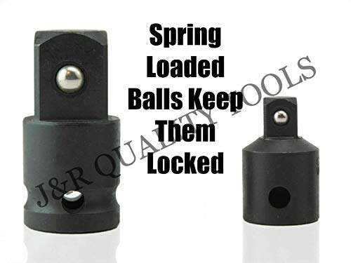 VCT 5pc Socket Adapter Reducer Air Impact Set 1/4 3/8 1/2 Air Ratchet