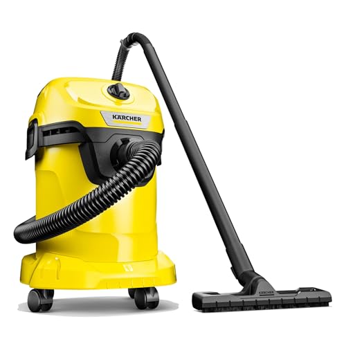 KÄRCHER Shop Vacuum WD 3, 4.5 Gal, 2.8 Peak HP, 26 ft Reach, Wet Dry Vacuum Cleaner, Blower Function, Crevice Tool, Floor Nozzle, Great for Car Cleaning - style: WD 3