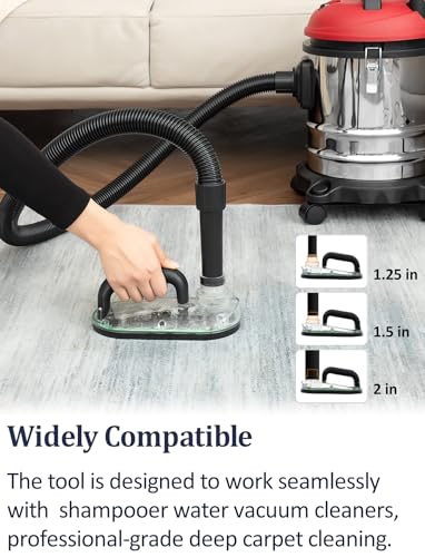 Nekuma Handheld Sub Surface Carpet Extractor Cleaner Stain Remover Tool Attachments for Water Wet Dry Vacuum Machine, Deep Cleaning Rug Shampooer Solution for Pets Dogs