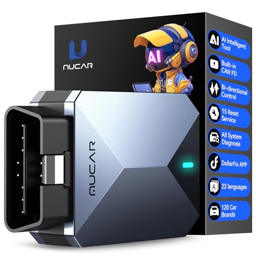 MUCAR AI-Assisted OBD2 Scanner Bluetooth Lifetime Update, BT200 MAX Compatible with ELM327, All System OBD2 Diagnostic Tool with 15 Resets for iOS & Android, CANFD Protocol, Autoauth for FCA SGW
