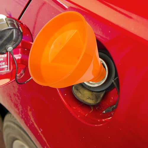 VOSAREA 2pcs Automotive Funnels 17232 Right Angle Long Neck Funnel Set for Easy Engine Oil and Fluids Filling Flexible Spout Design for Spill Use