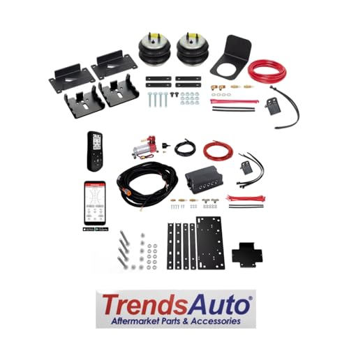 TrendsAuto Firestone Airide Rear Ride-Rite Air Spring Kit and Dual Path Standard Compressor Kit fits 2024-2025 Ranger w/o In-Bed Hitch (Does not fit Raptor Model) | Includes TrendsAuto Decal - size: 2024-2025, style: Dual Path