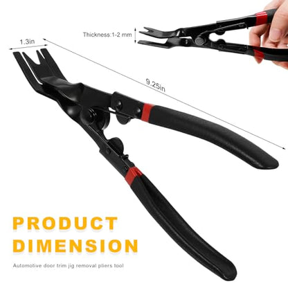Panel Clip Removal Plier, Automotive Trim Clip Remover Upholstery Rivets Push Pin Pliers, Universal Door Panel Fasteners Lift Action Plier for Radio Audio Dashboard Anchors
