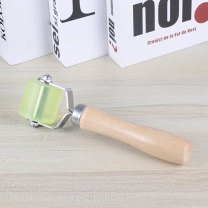 GANAZONO Car Tire Repair Roller Bearing Tool for Tire Patch Repairs with Sturdy Wood and Metal Construction Labor-saving Design Ensures Good Adhesion