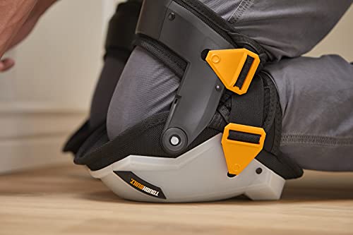 ToughBuilt - GelFit Grip Thigh Support Stabilization Knee Pads, Heavy-Duty Gel Cushioning with Ergonomic Thigh Support, Non-Slip Grip, Adjustable Straps & Shock-Absorbing Protection (TB-KP-G3R) - size: GelFit/Non-Marring