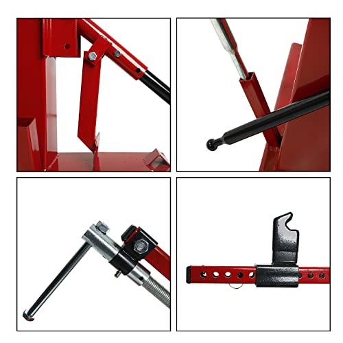 BLACKHORSE-RACING Multi Manual Tire Changer Auto Car Tire Changer Car/Truck/Motorcycle Portable Hand Tool Tire Bead Breaker Changer for 4" to 16-1/2" Tires ATV Wheel,Red