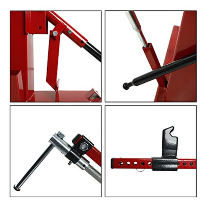 BLACKHORSE-RACING Multi Manual Tire Changer Auto Car Tire Changer Car/Truck/Motorcycle Portable Hand Tool Tire Bead Breaker Changer for 4" to 16-1/2" Tires ATV Wheel,Red