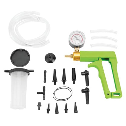 Performance Tool W87032 Vacuum and Fuel Pump Tester - Test and Diagnose Various Vehicle Systems, Complete Kit with Accessories Included - style: Vacuum Pump Kit (Green)