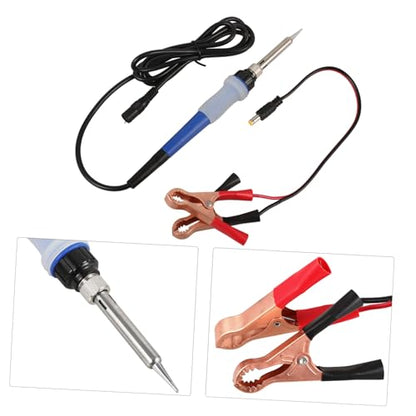 Electric Soldering Iron Kit with Clips Durable High-efficiency Welding Tool for Automotive and Outdoor Use Cord for Diy Projects and Repairs