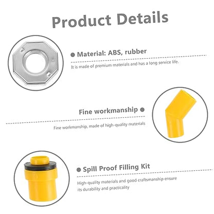 ULTECHNOVO 1set Spill Coolant Filling Funnel Kit Radiator Tool for Automotive Fluids Coolant Filling Kit for Easy and Clean Pouring