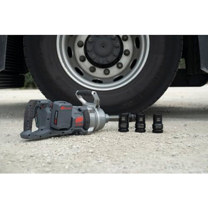 Ingersoll Rand W9691-K4E Cordless 1" High-Torque Impact Wrench Kit with 2" Extended Anvil, Includes 4 BL2022 5.0Ah Batteries and Dual-Bay Charger - size: Extended Anvil, style: 4 Battery Kit